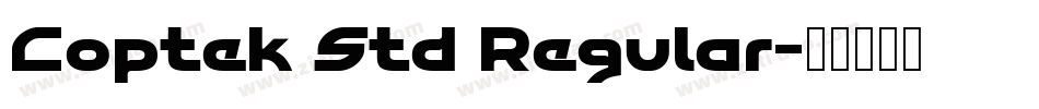 Coptek Std Regular字体转换